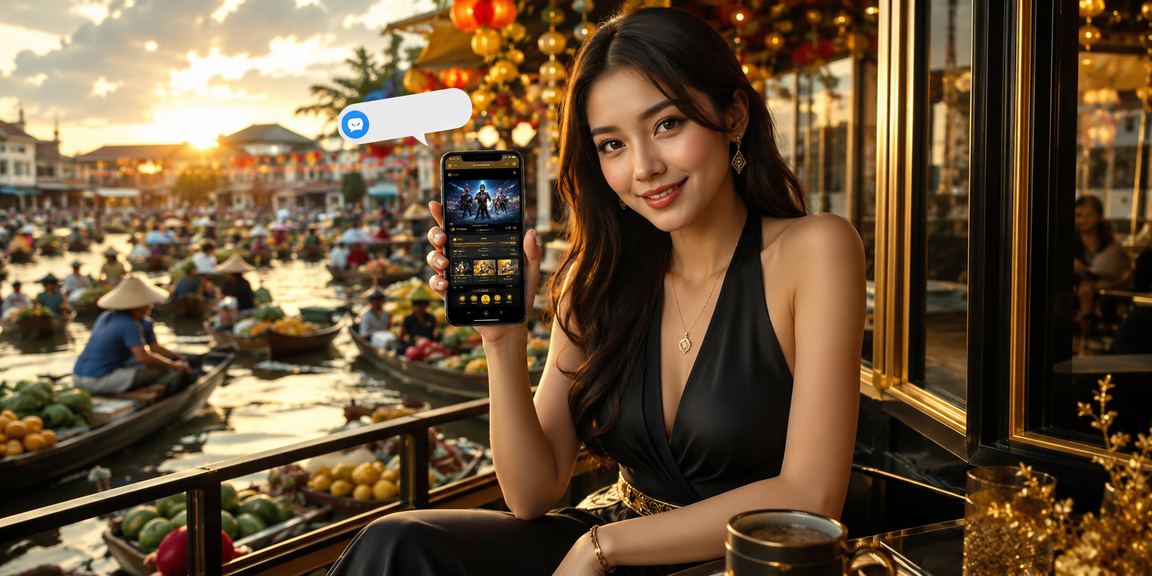 Nhóm bạn trẻ tại quán cà phê Cần Thơ xem esports và thử jackpot trực tuyến trên điện thoại